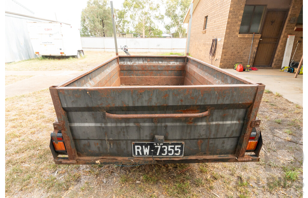 Circa 1988 7x4 High Side Box Trailer