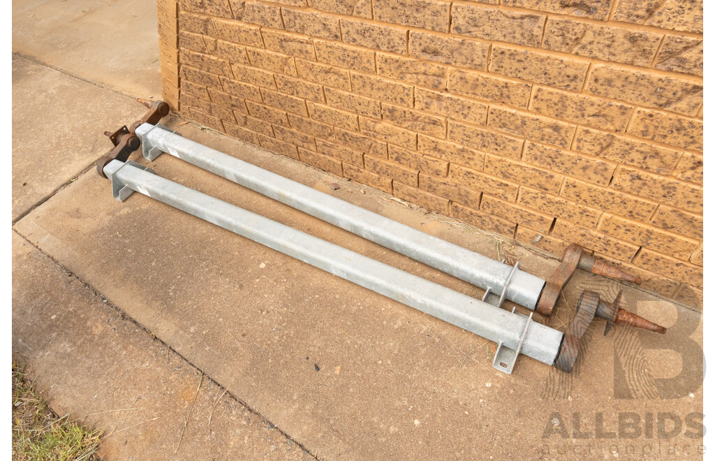 Pair of Flatbed Axles