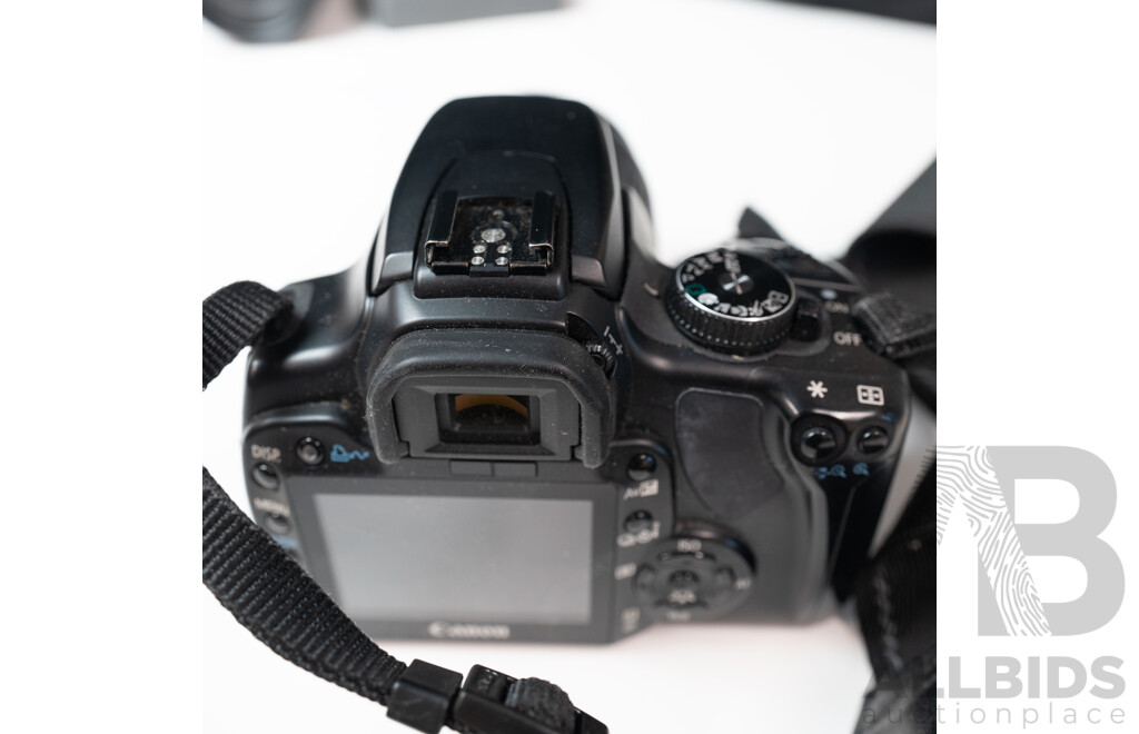 Canon EOS 400D Digital SLR Camera Kit with Canon Lenses, Speedlite Flash and Carry Bag