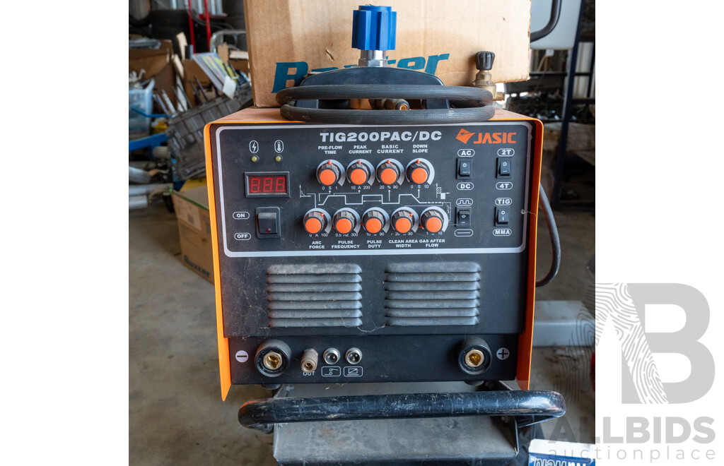 Jasic Tig 200PA  AC/DC Tig Welder on Trolley