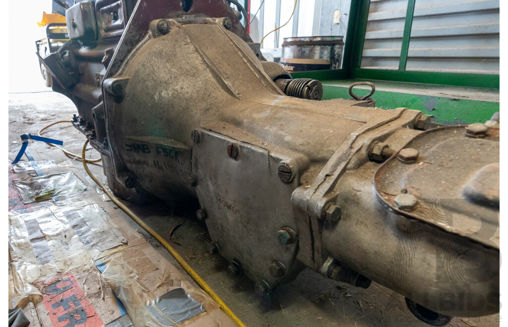 1.8 Litre Inline Four Engine Block and Four Speed Manual Gearbox