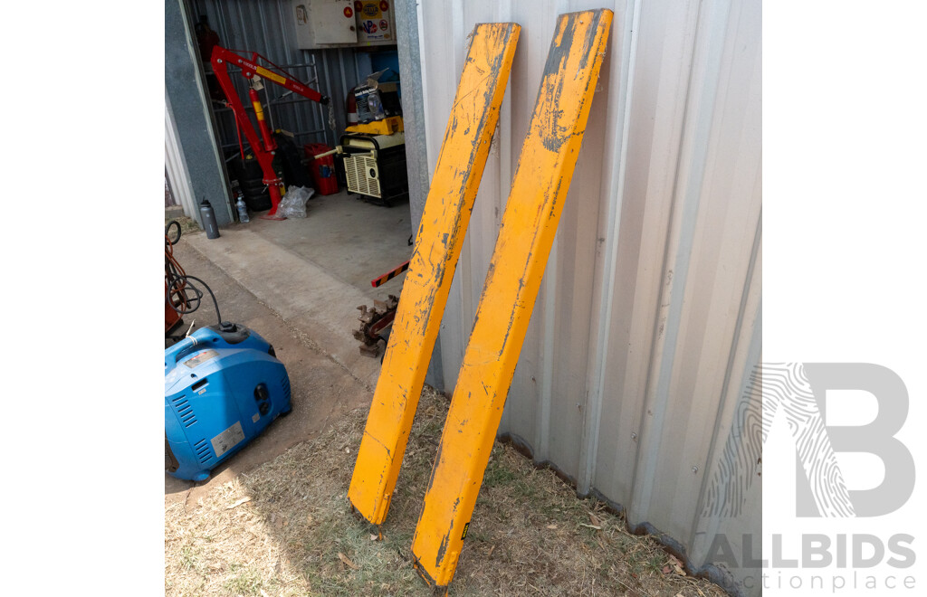 Pair of 1500mm Steel Forklift Slippers