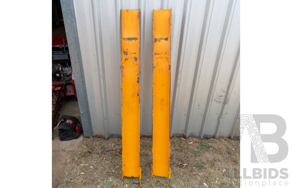 Pair of 1500mm Steel Forklift Slippers