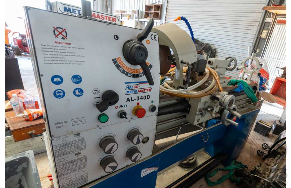 Hafco Metal Master AL-340 Metal Turning Lathe