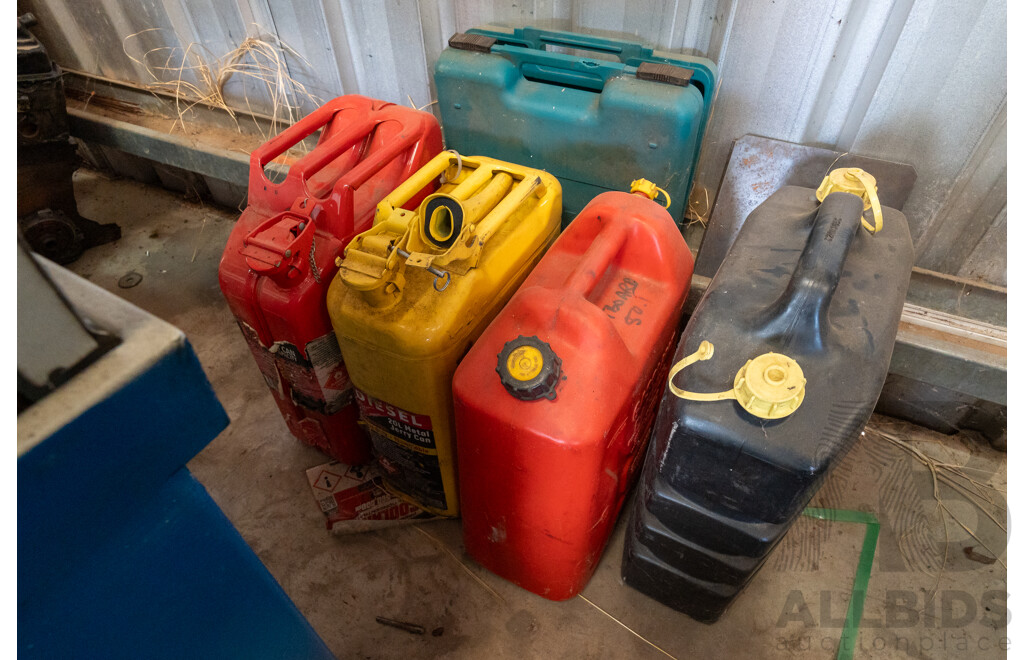 Collection of Four 20 Litre Jerry Cans