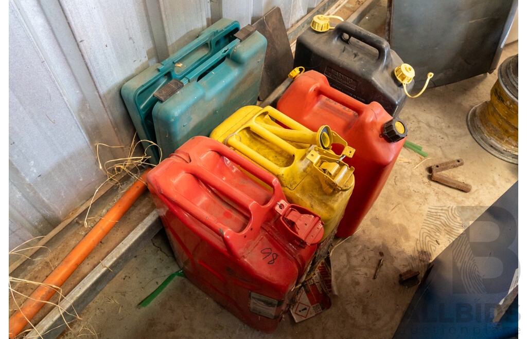 Collection of Four 20 Litre Jerry Cans