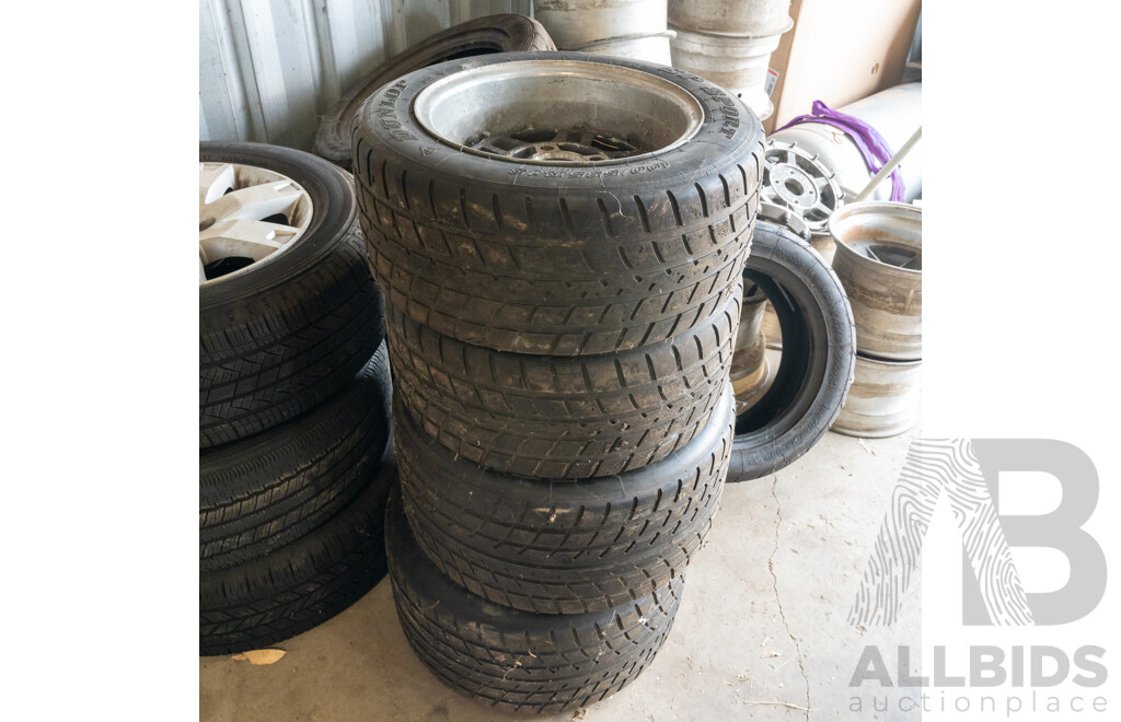 Set of Four Three Piece 13 Inch Four Stud Racing Wheels 4x108