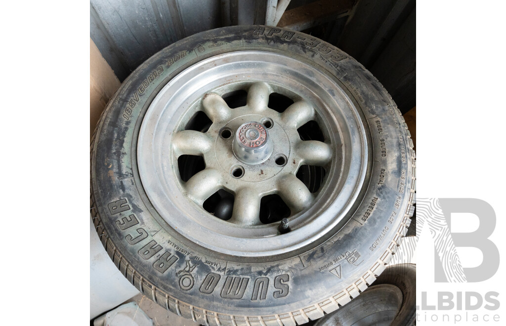 Set of Four 13 Inch ROH Alloy Wheels 185/60/13 4 X 108