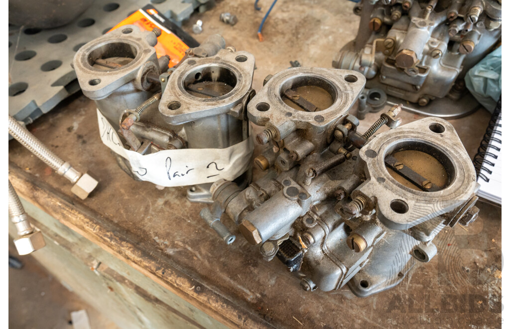 Pair of DELLORTO DHLA40 Carburetors