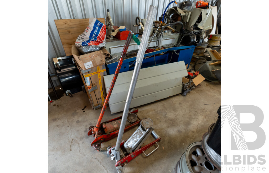 Pair of Workshop Trolley Jacks