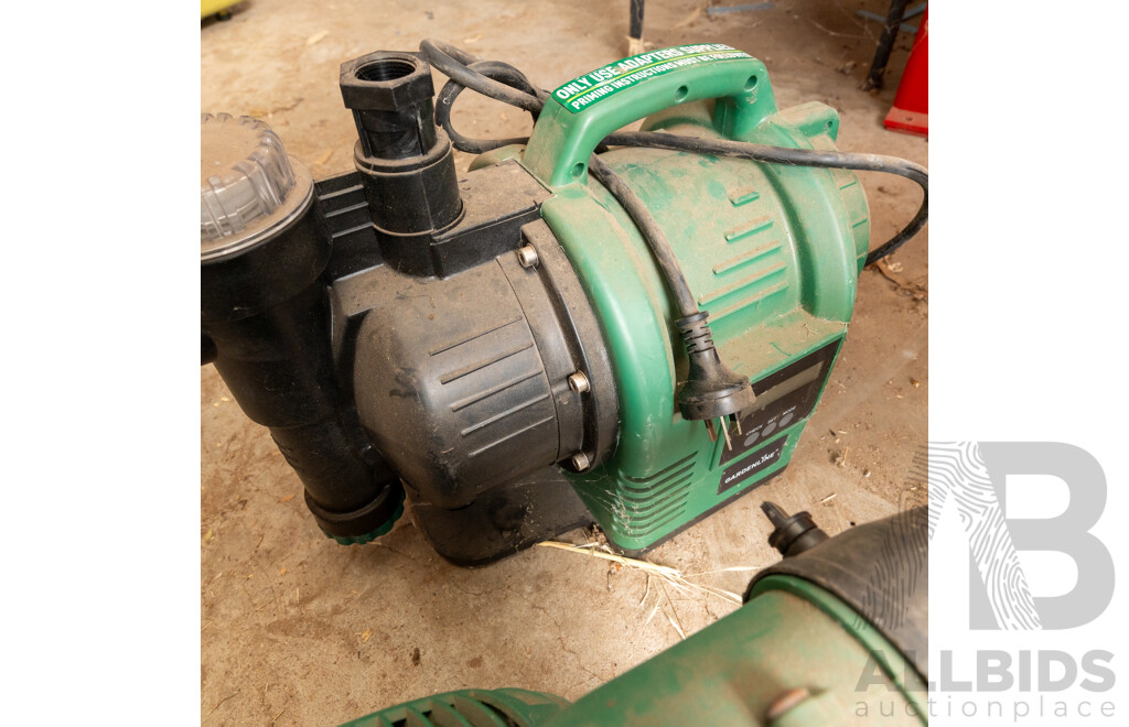 Gardenline 2 Stroke Leaf Blower and 240 Volt Garden Pump