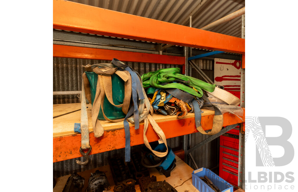 Large Assortment of Ratchet and Tie Down Straps