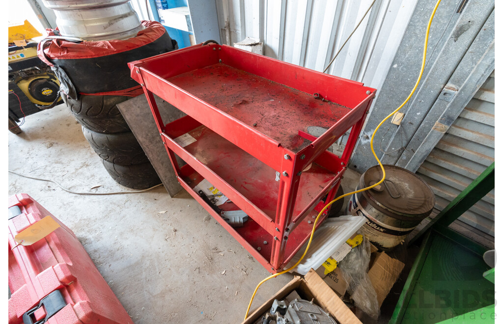 Mechanics Three Tier Metal Trolley
