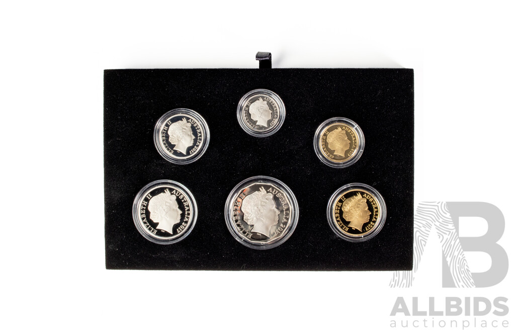 Australian RAM 2017 Six Proof Coin Set, QE2 Effigy of an Era
