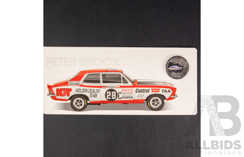 Australian RAM 2018 Six Coloured Fifty Cent Coin Set, Holden High Octane, Australia's Motor Sport Legends