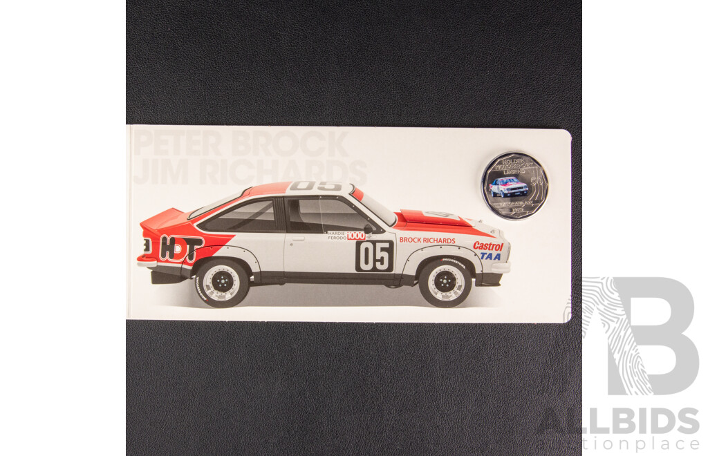 Australian RAM 2018 Six Coloured Fifty Cent Coin Set, Holden High Octane, Australia's Motor Sport Legends