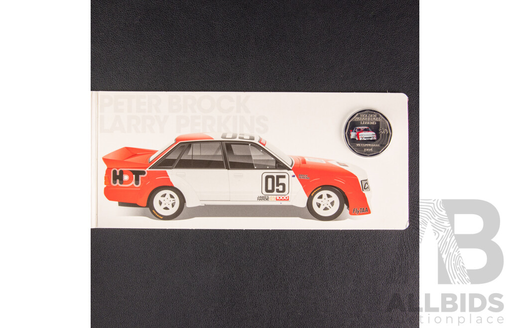 Australian RAM 2018 Six Coloured Fifty Cent Coin Set, Holden High Octane, Australia's Motor Sport Legends
