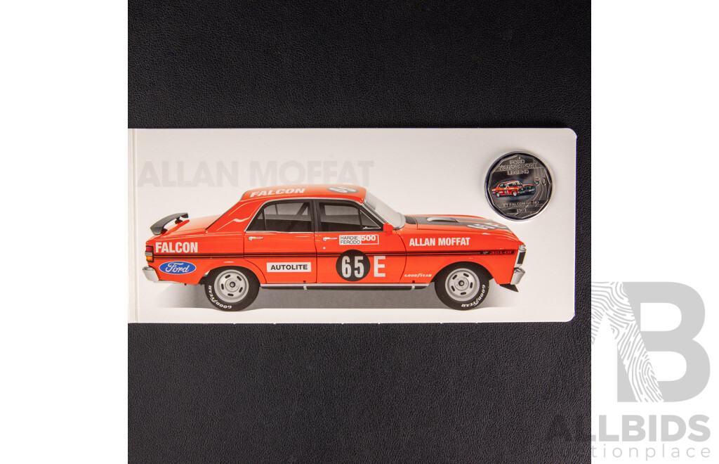 Australian RAM 2018 Six Coloured Fifty Cent Coin Set, Ford High Octane, Australia's Motor Sport Legends