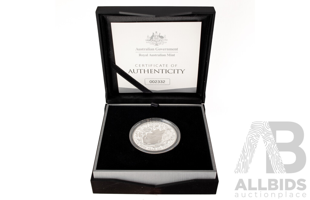 Australian RAM 2019 Silver Proof Five Dollar Coin - Year of the Pig .999