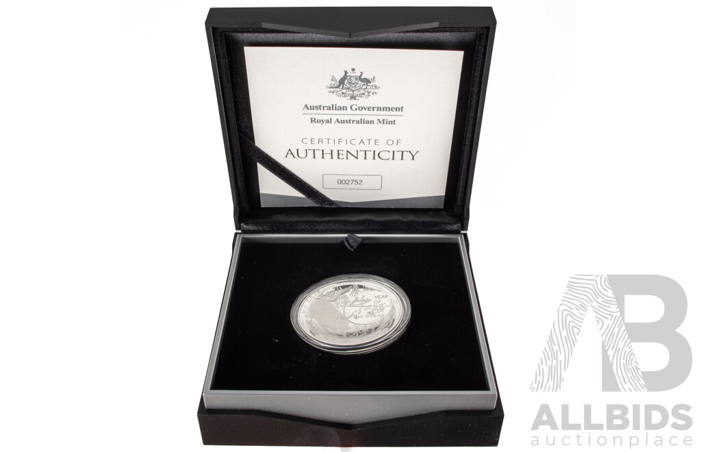 Australian RAM 2021 Silver Proof Domed Five Dollar Coin - Lunar Series, Year of the Ox .999