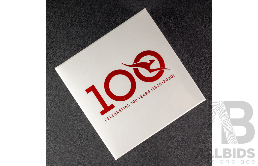 Australian RAM 2020 Silver Proof One Dollar Coin, Qantas Centenary Celebrating One Hundred Years 1920-2020 .999