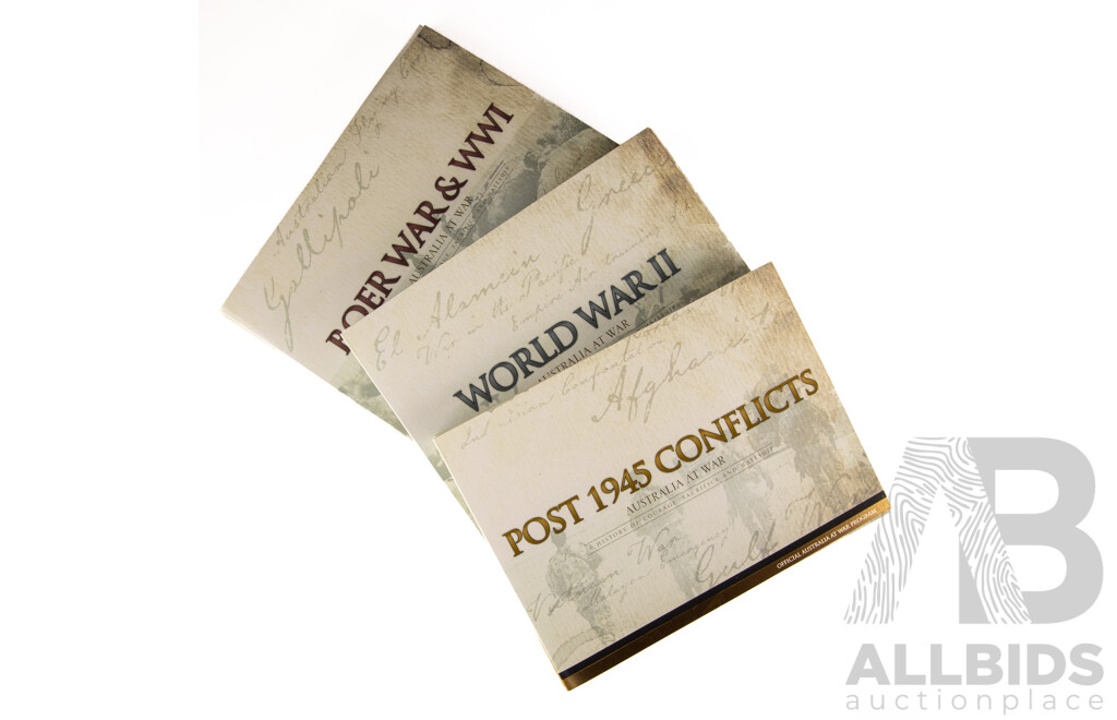 Australia RAM 2014-2018 Australia at War Eighteen Commemorative Fifty Cent Coin Boxed Set