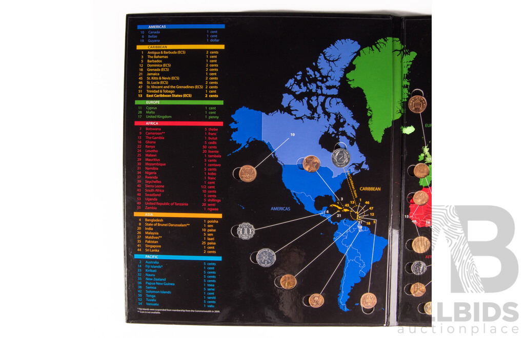 Royal Australian Mint 2012 Coins of the Commonwealth Set