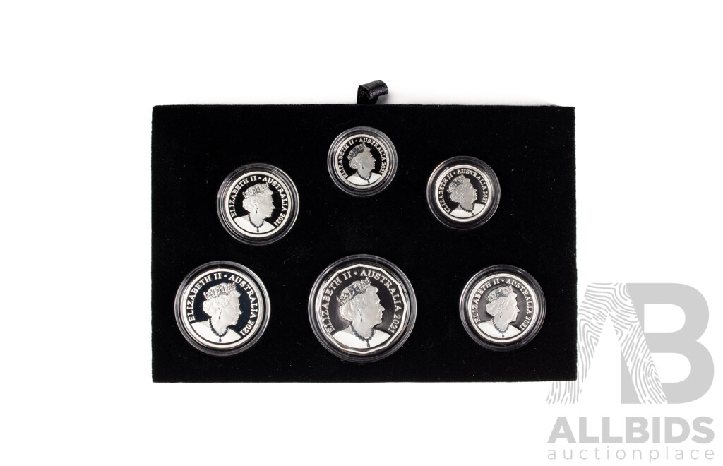 Australian RAM 2021 Six Silver Proof Coin Year Set .999