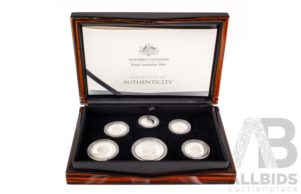 Australian RAM 2021 Six Silver Proof Coin Year Set .999