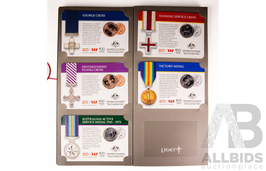 Australian RAM 2017 Fourteen Coin Set, Legends of the ANZACS