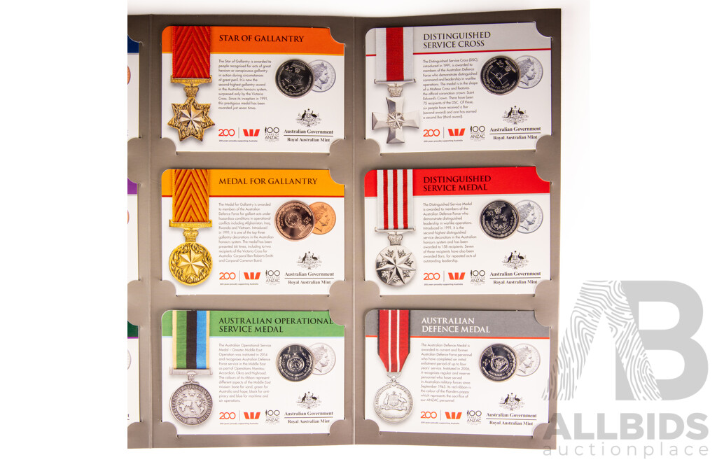 Australian RAM 2017 Fourteen Coin Set, Legends of the ANZACS