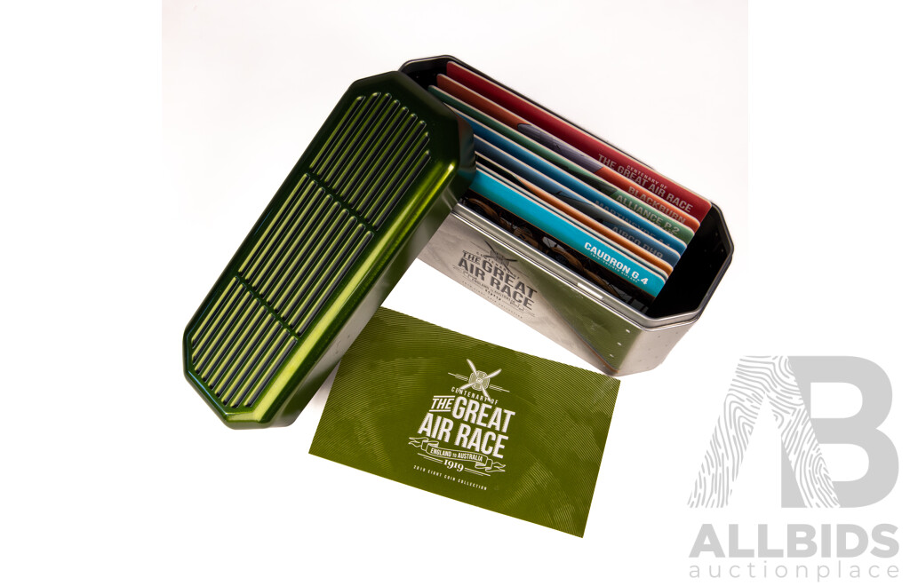 Australian RAM 2019 Eight Commemorative One Dollar Coin Collection, Centenary of the Great Air Race