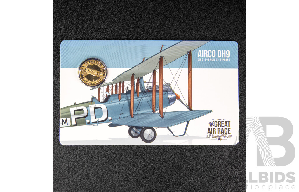 Australian RAM 2019 Eight Commemorative One Dollar Coin Collection, Centenary of the Great Air Race