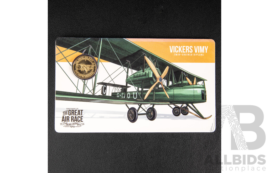 Australian RAM 2019 Eight Commemorative One Dollar Coin Collection, Centenary of the Great Air Race