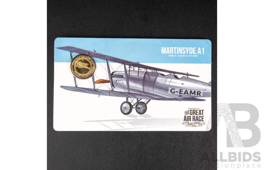 Australian RAM 2019 Eight Commemorative One Dollar Coin Collection, Centenary of the Great Air Race