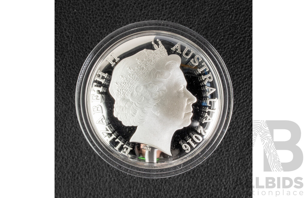 Australian RAM 2016 Silver Proof Domed and Coloured Five Dollar Coin, Northern Sky Cygnus .999