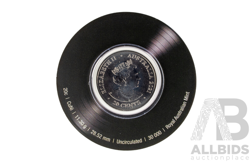 Australian RAM 2021 AC/DC Seven Twenty Cent Coin Box Set