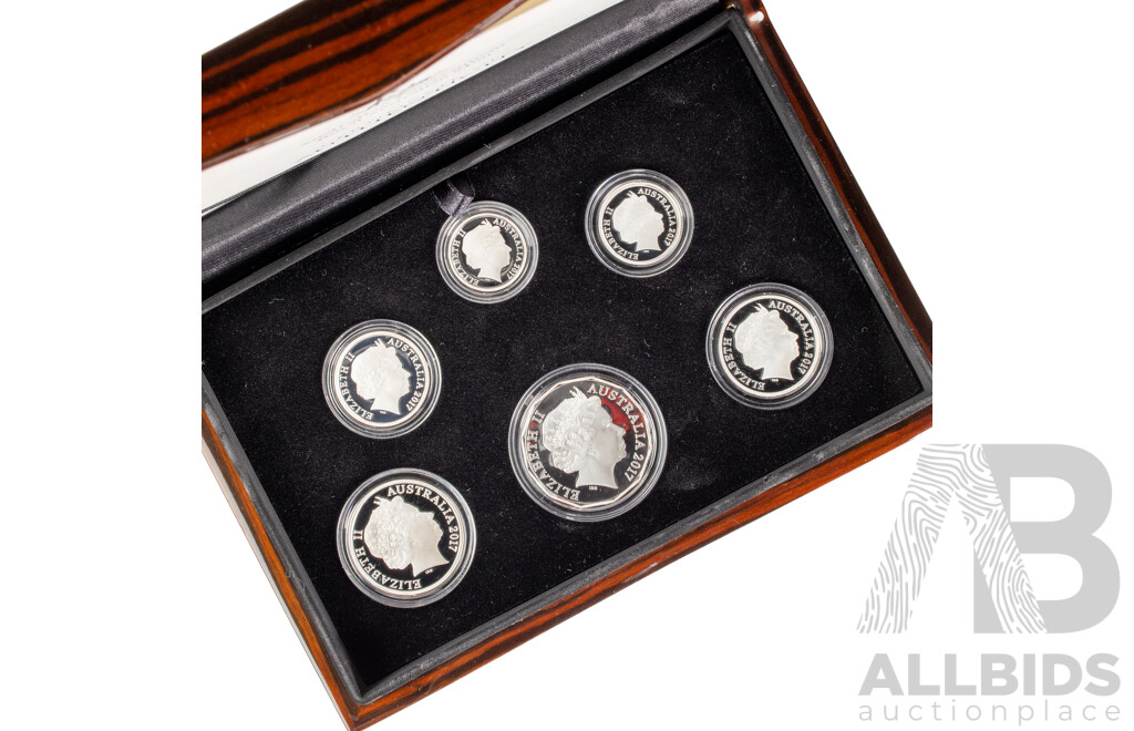 Australian RAM 2017 Silver Six Proof Coin Year Set .999