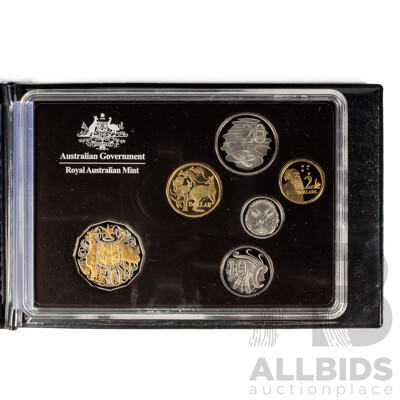 Australian RAM 2012 Six Proof Coin Set, Special Edition Including Selectively Gold Plated Fifty Cent Coin