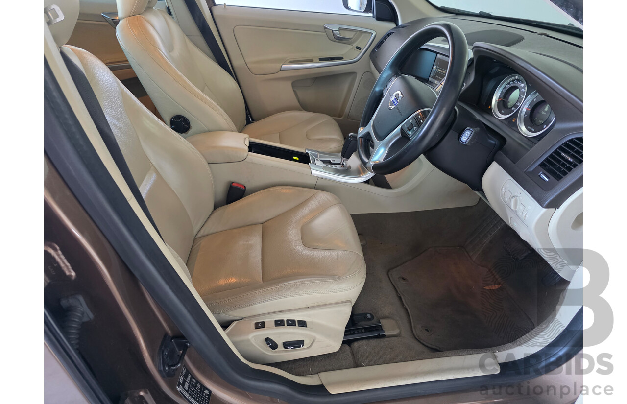 8/2012 Volvo XC60 T5 DZ MY13 4d Wagon Terra Bronze Metallic Turbo 2.0L