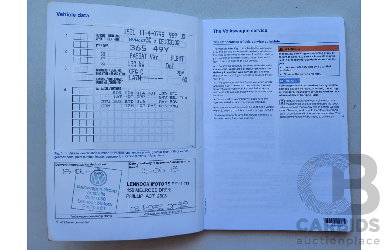 5/2013 Volkswagen Passat 130 TDI Highline 3C MY13.5 4d Wagon Silver 2.0L