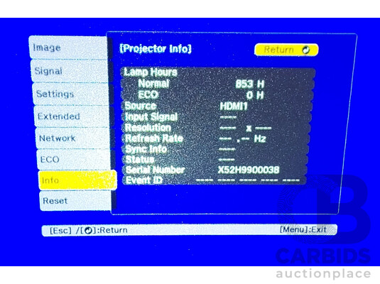 Epson (EB-2247U) WXGA Ultra Short Throw Projector