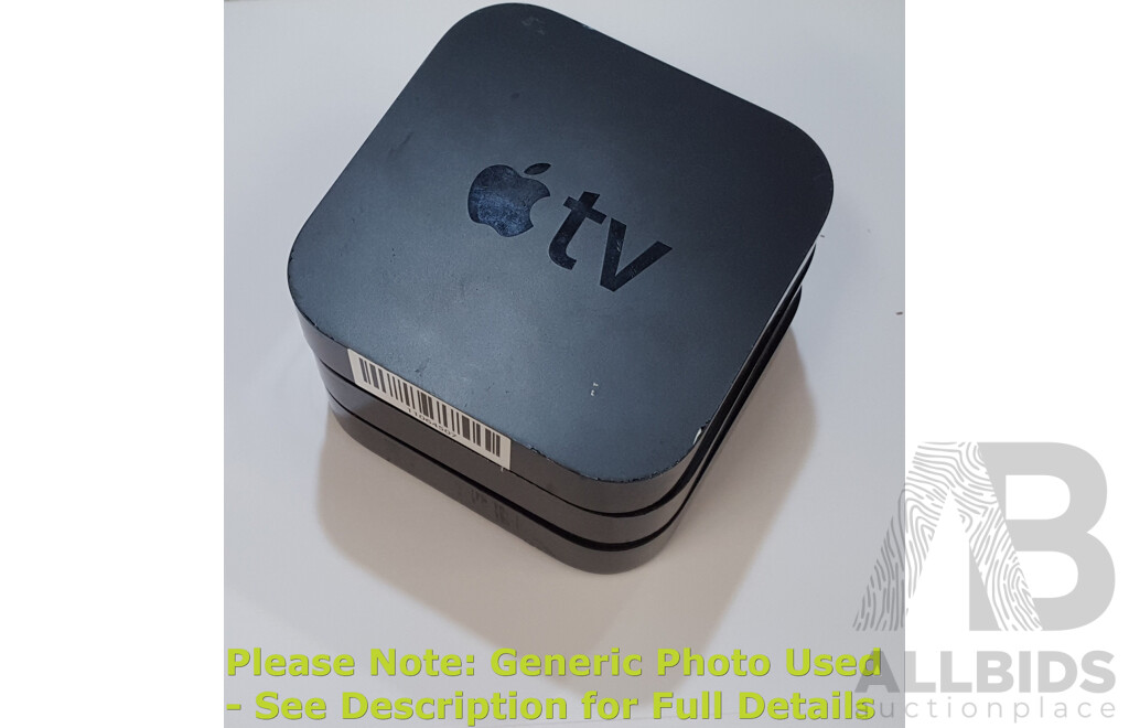 Apple TV (A1469) 3rd Generation HD Media Streamer - Lot of Three