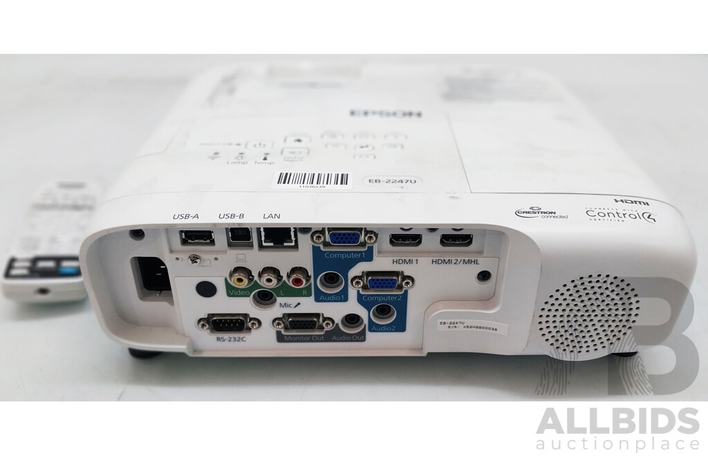 Epson (EB-2247U) WXGA Ultra Short Throw Projector