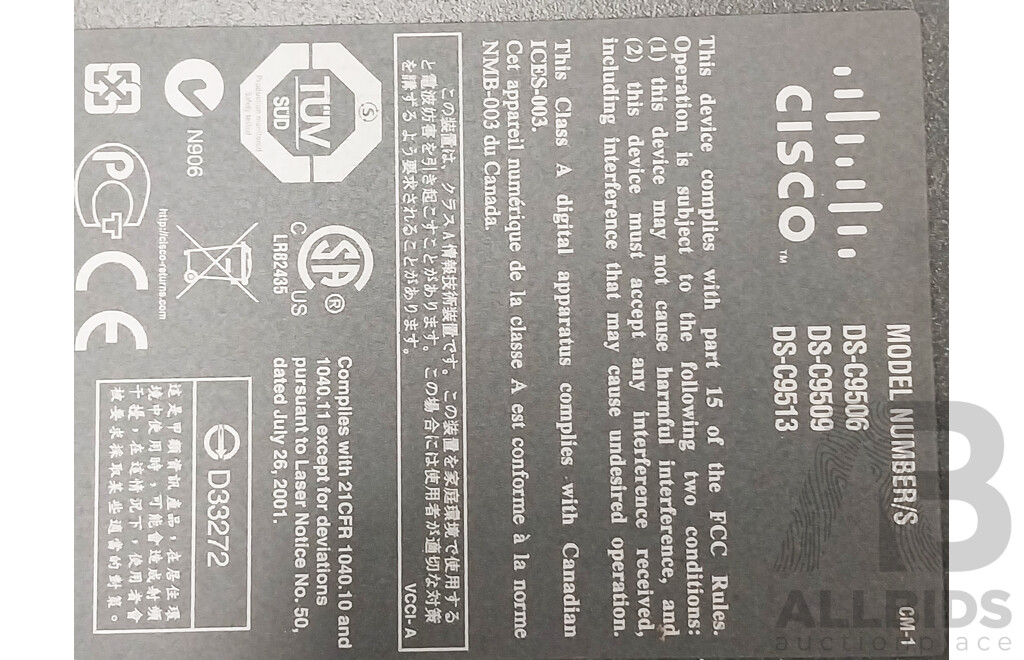 Cisco (DS-C9506) MDS 9506 Multilayer Director Switch