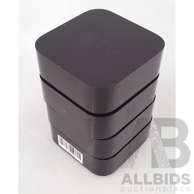 Apple TV (A1625) 4th Generation HD Media Streamer - Lot of Four