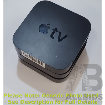 Apple TV (A1469) 3rd Generation HD Media Streamer - Lot of Three