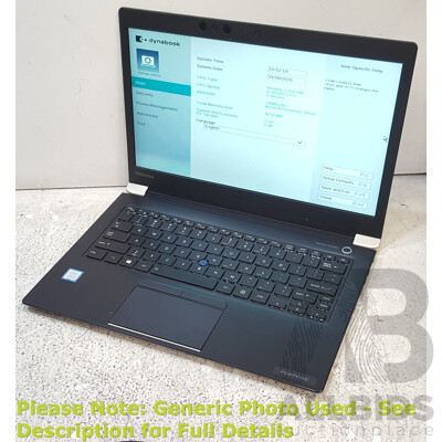 Toshiba Dynabook Portege (X30-E) Intel Core i5 (8250U) 1.60GHz-3.40GHz 4-Core CPU 13-Inch Laptop