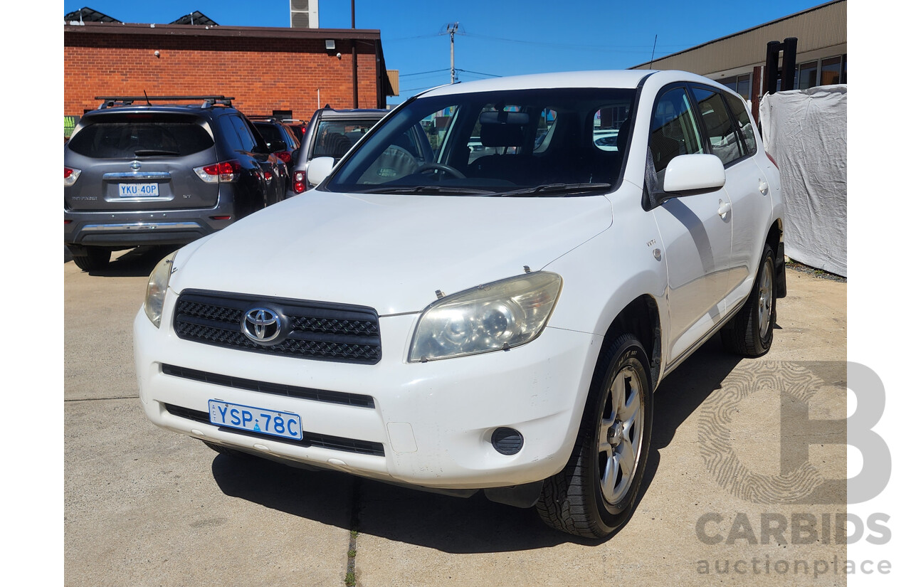 9/2006 Toyota Rav4 CV (4x4) ACA33R 4d Wagon White 2.4L