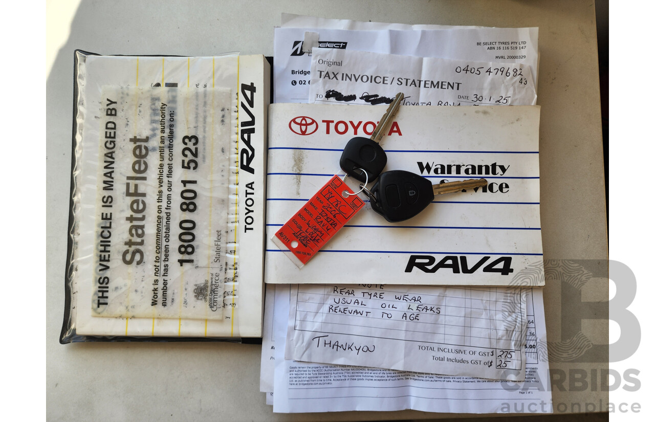 9/2006 Toyota Rav4 CV (4x4) ACA33R 4d Wagon White 2.4L